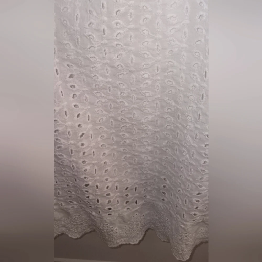 Pink Lily Lined Eylet Baby Doll Dress w/ Pockets - Picture 6 of 9